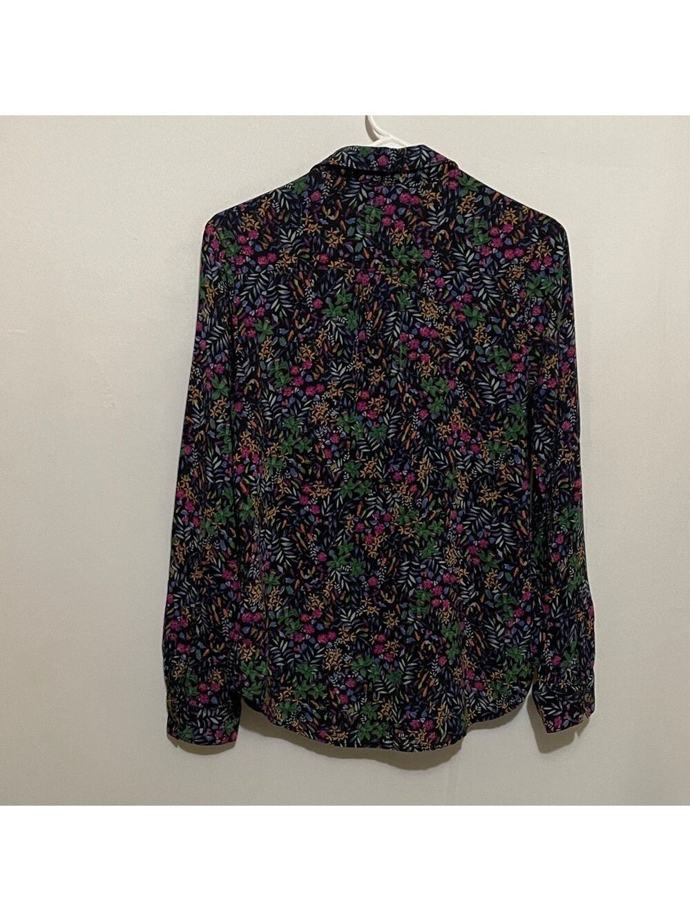 Anthropologie Maeve Floral Long Sleeve Button Down Blouse 6 - Picture 3 of 8